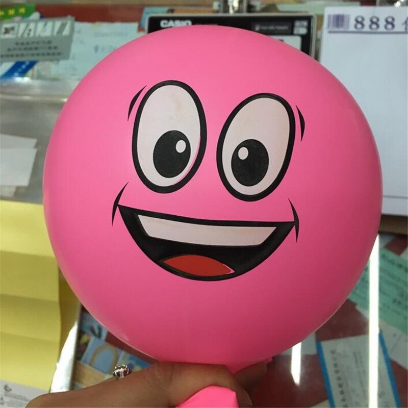 10 Stks/partij 12Inch Leuke Grappige Grote Ogen Smiley Gezicht Latex Ballonnen Verjaardag Partij Decoratie Opblaasbare Ballon Baby Shower Globos