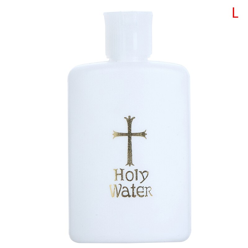 60/100/200ml Easter Plastic Water Bottle Religious Articles Easter Holy Water Bottle With Gold Blocking Logo Holy Water: 200ml