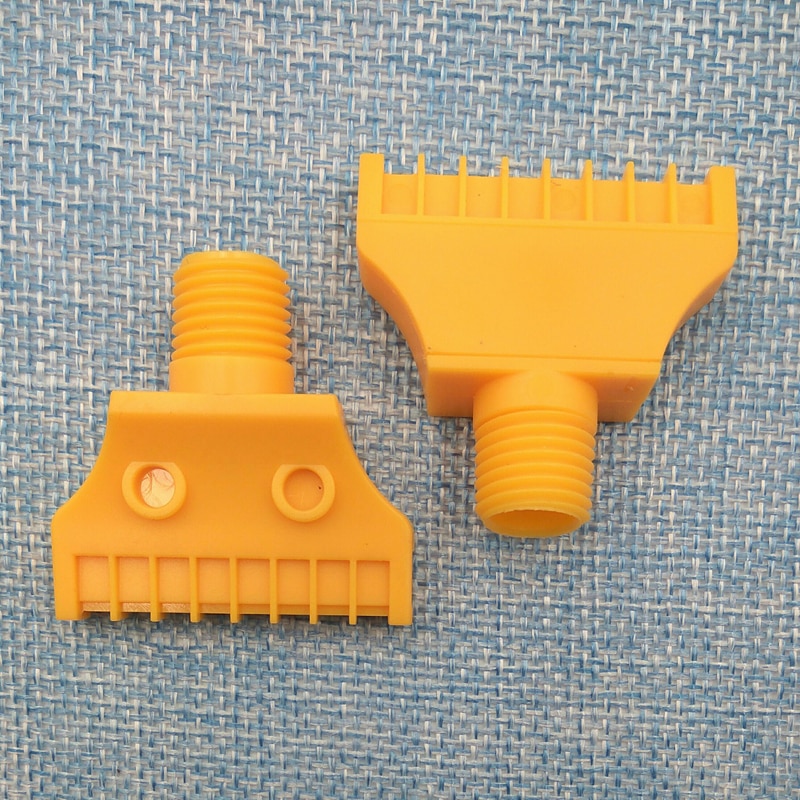 Abs windjet sproeikop, mini luchtmes sproeikop , 1/4 " windjet , 16 gaten perslucht sproeikop, kunststof waternevel sproeikop