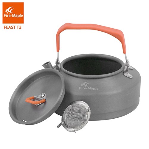 Fire Maple Tea Pot Outdoor Camping Kettle Coffee with Heat Proof Handle and Tea-strainer Aluminum alloy 0.8L FMC-T3: Default Title
