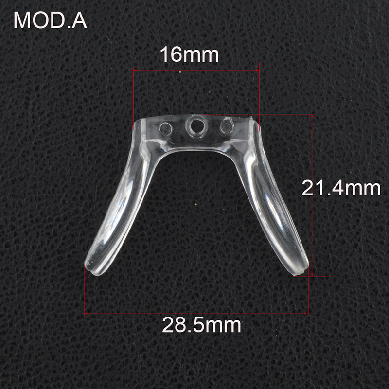 10pcs Bridge Conjoined PVC plastic Nose Pads eyeglasses eyewear nose pads 4models optipn: MOD.A