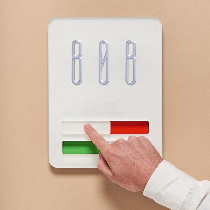 Señal de número de puerta autoadhesiva 3D blanca, número de casa, dígitos, apartamento, Hotel, oficina, dirección de la puerta, pegatinas de calle, placa