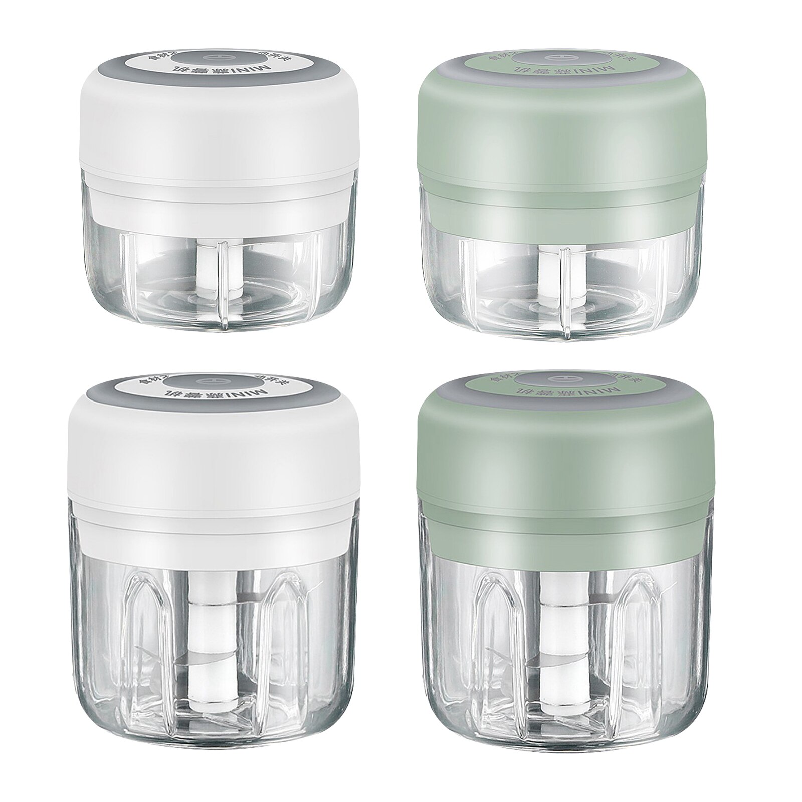 Electric Mini Garlic Chopper Slicer, Portable Food Chopper Processor, Cordless