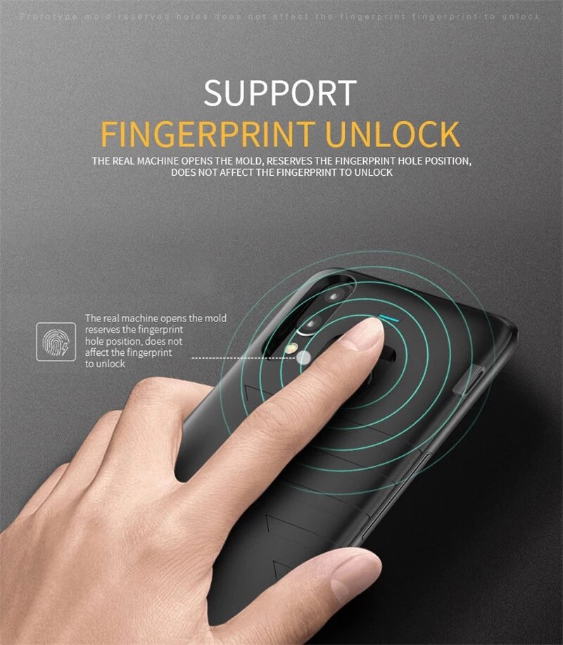 Externe Power Bank Batterij Oplader Gevallen Voor Huawei P20 Lite Batterij Case Draagbare Batterij Opladen Case Voor Huawei P20 Lite