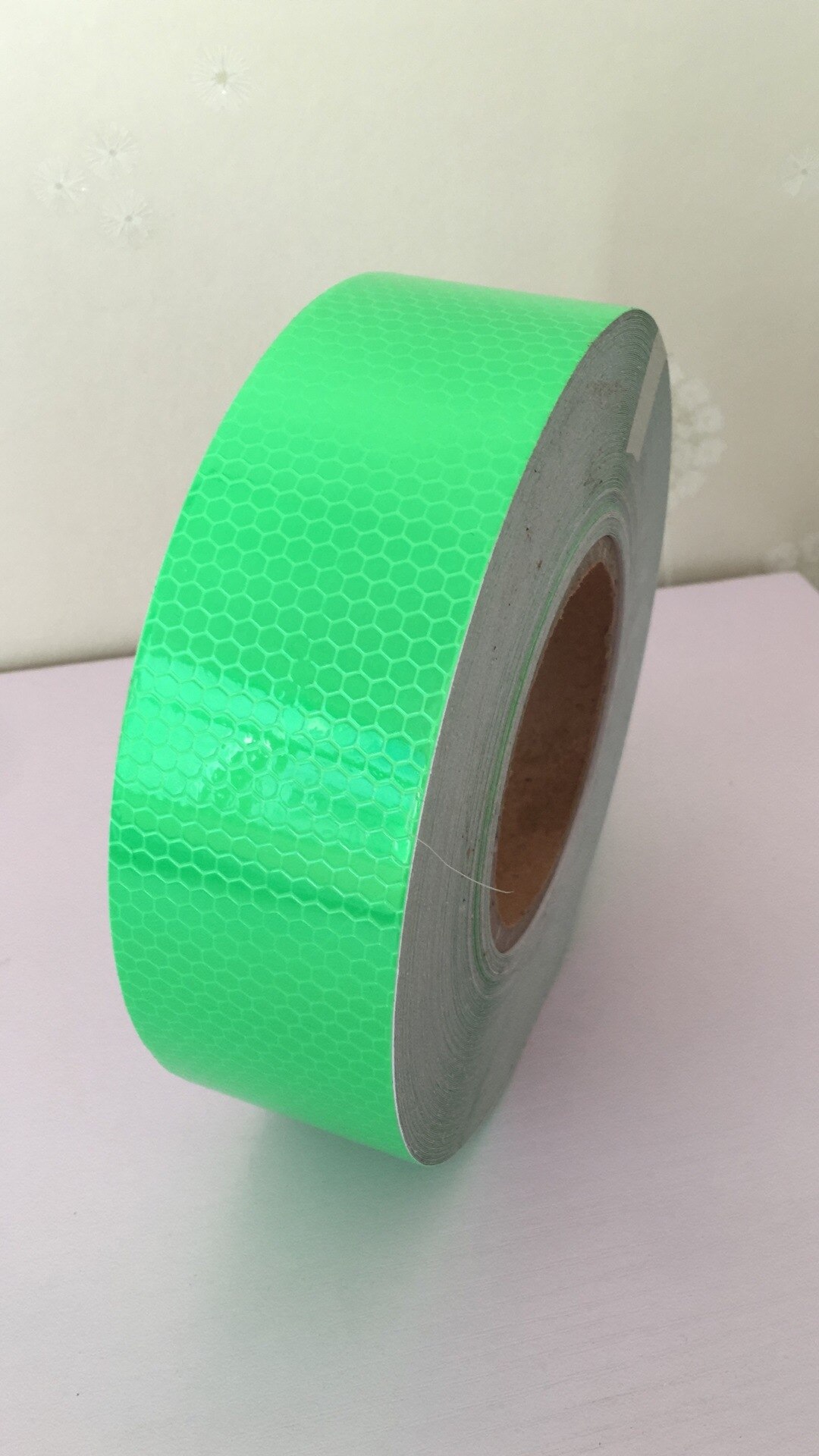 ANPWOO 45m Reflective Lattice Luminous Paper Body Sticker Logo Warning Strip PVC Material Super Waterproof and Good Adhesion: green