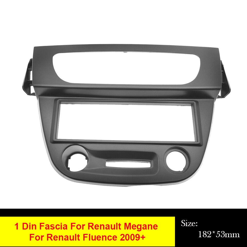 1Din Car Radio Stereo Fascia For RENAULT Megane - Panel For Fluence + Frame Mounting Dash Installation Bezel Trim