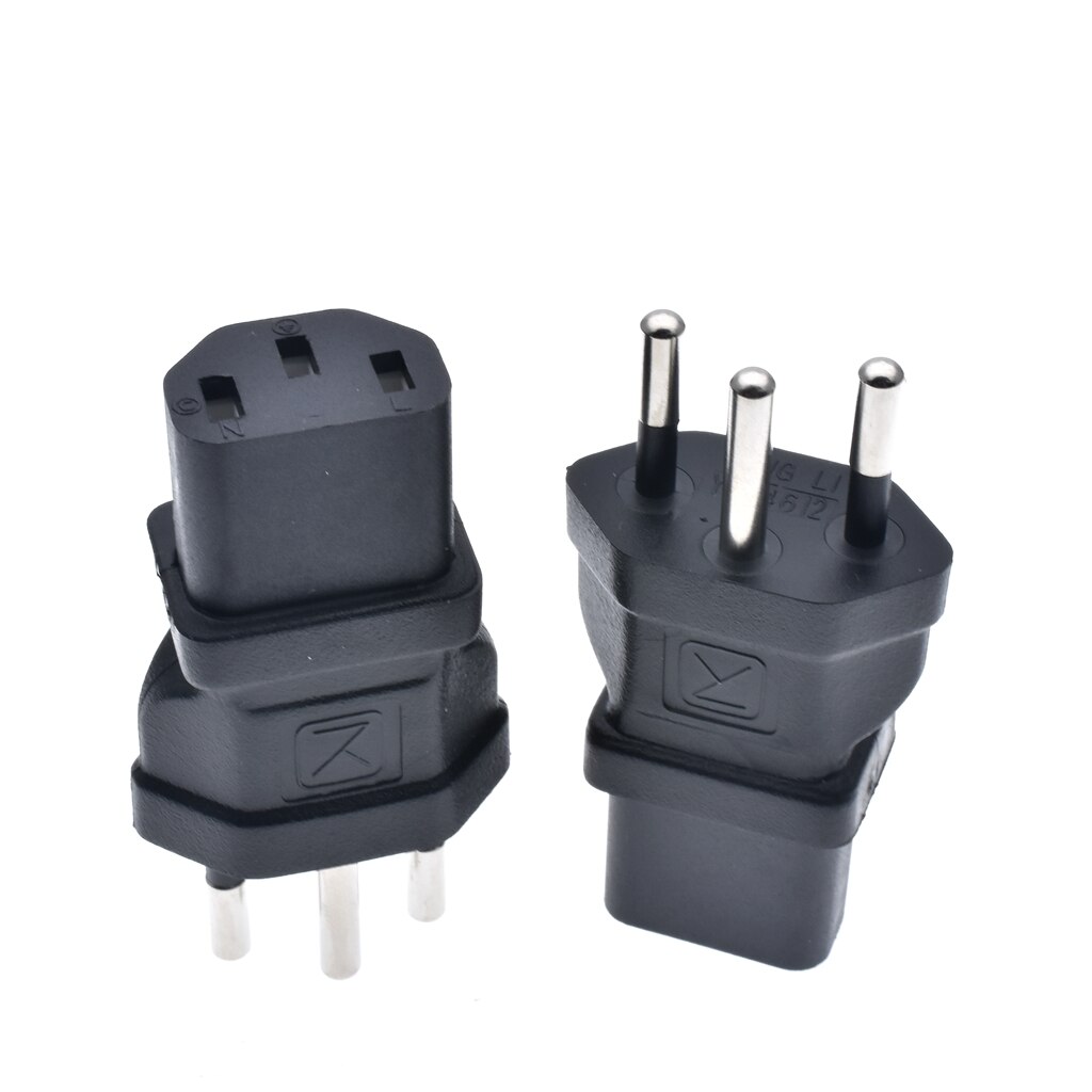 SEV1011 Swiss 3 Prong Plug to IEC 60320-C13 3 Prong Receptacle 250V 10A