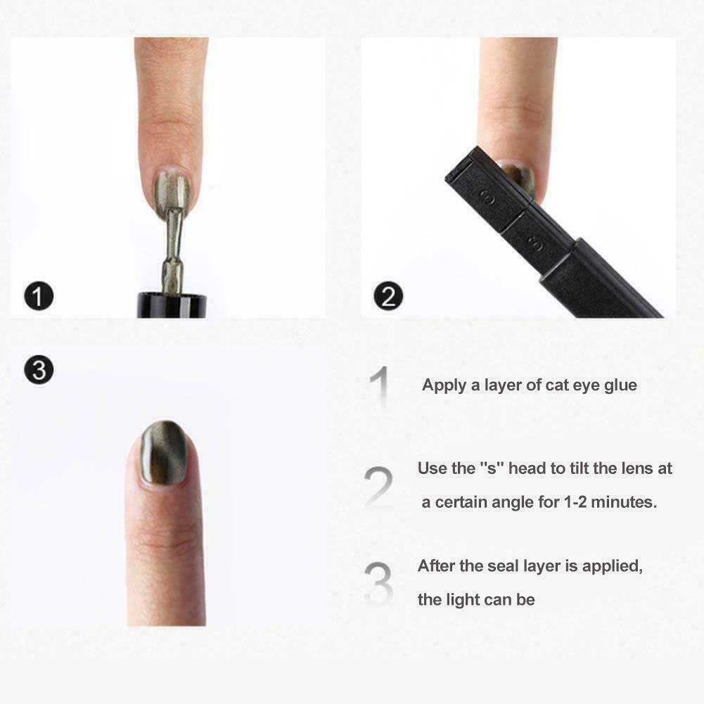 Aimant Magnétique Pour Nail Art - Gel UV Effet œil De Chat Noir