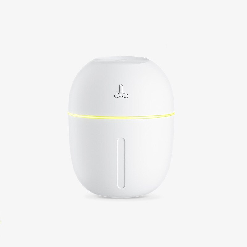 Portable Mini 300ml Humidifier cup USB Ultrasonic Car Aroma Diffuser Mist Maker Air Humidifier Purifier Ultrasonic LED Lamp: White a