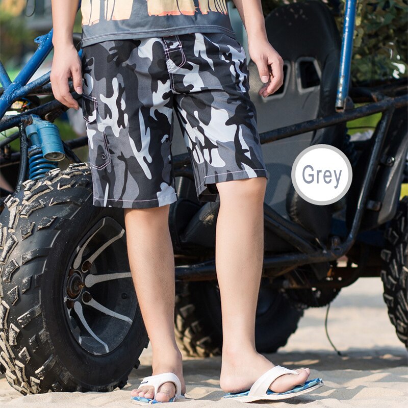 Pantalones cortos de camuflaje para hombre y adulto, Shorts deportivos de secado rápido, , para playa, novedad