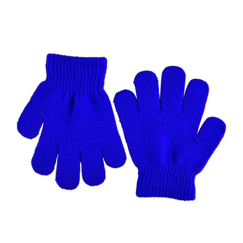 Gloves Cute Winter Baby Gloves Mittens Children Full Finger Keep Warm Solid Colors for Sport Cycling Fishing Snowboard Running: blue