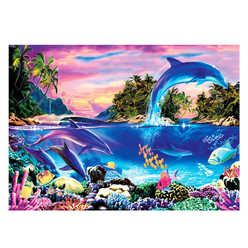 1000 Stks/pak Dikker Papier Puzzel Landschap Monteren Jigsaw Woondecoratie K92D: 2