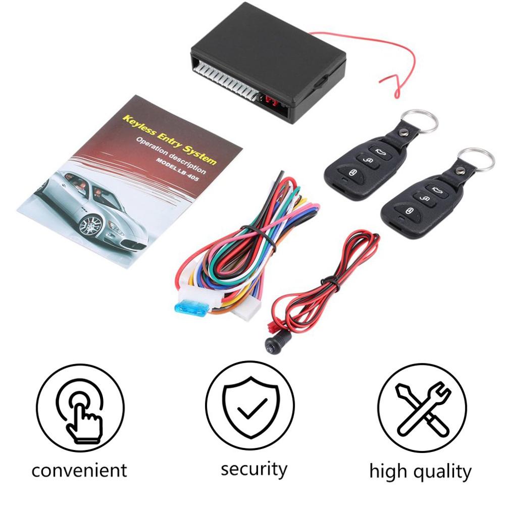Universal Car Kit Car Remote Central Door Lock Of Vehicle Keyless Entry System With Controllers A Distance