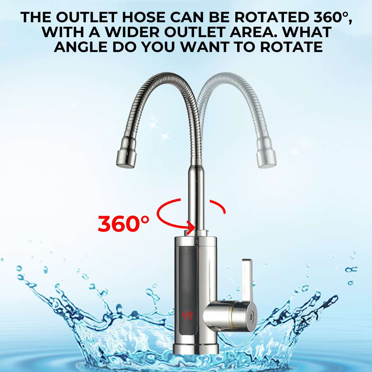Instant Hot Water Tap, Electric Tap UK Plug, 220V 3000W