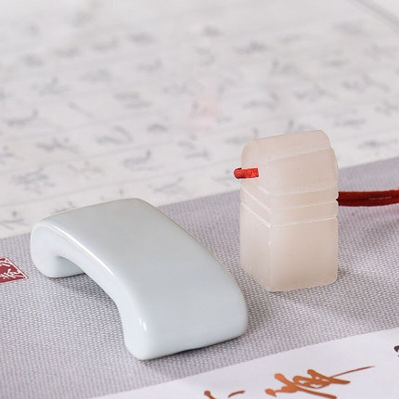 Multifunctional Ceramics Chinese Calligraphy Brush Holder Rest ink stick Rest