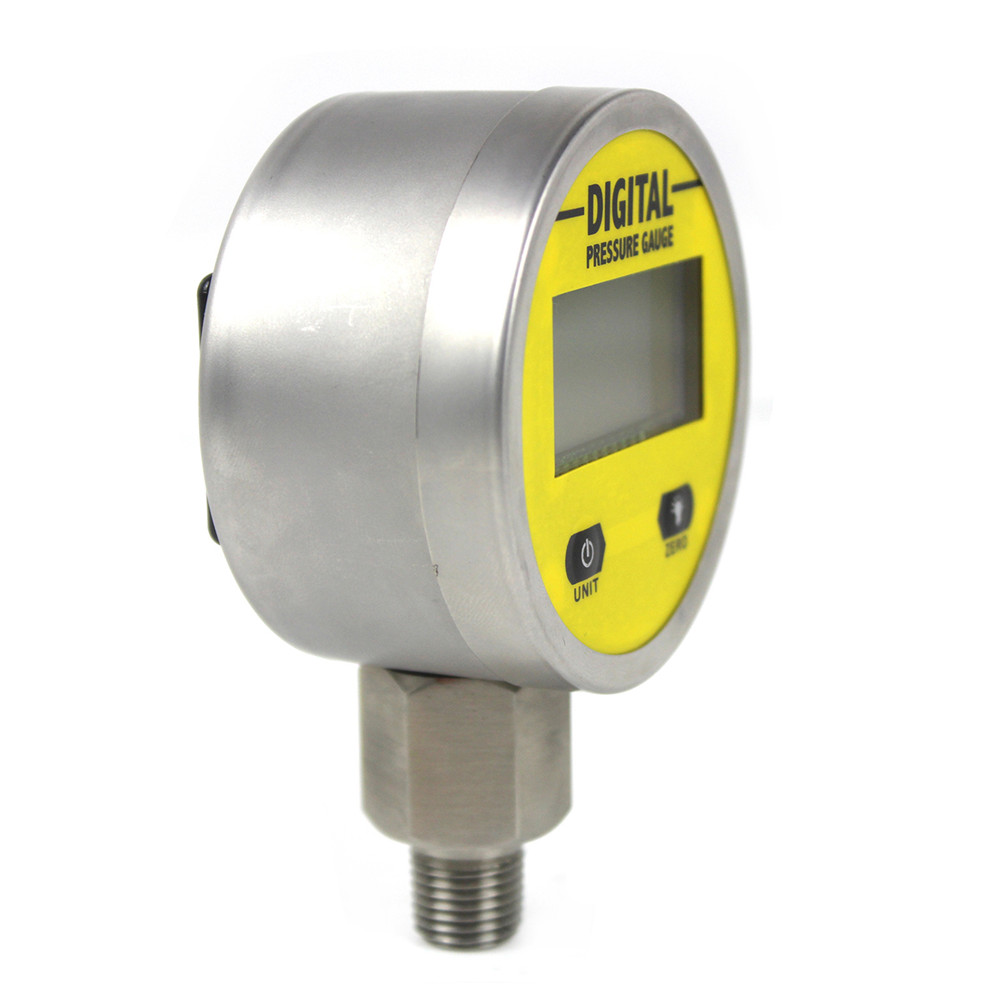 Digitales Manometer 25MPA/3600PSI mit NPT1/4 G1/2 M10*1 Schnittstelle 1 % FS Genauigkeit Hydraulisches Luft-/Gas-/Wasser-/Öl-Manometer
