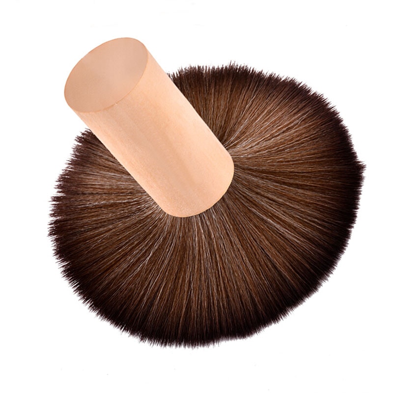 Cepillo de limpieza de barbería Ultra suave, cepillo de pelo para barrer el cuello, cepillo de polvo facial para salón, Herramienta de Peinado del hogar, 1 unidad