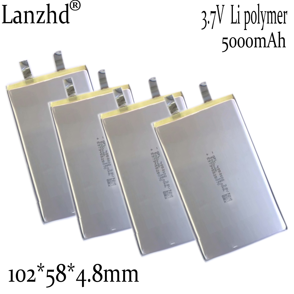 1-10 sztuk DIY baterie 3.7V Li bateria litowo-polimerowa 4858102 5000mAh do Tablet komputer zasilanie mobilne nadzoru medycznego,