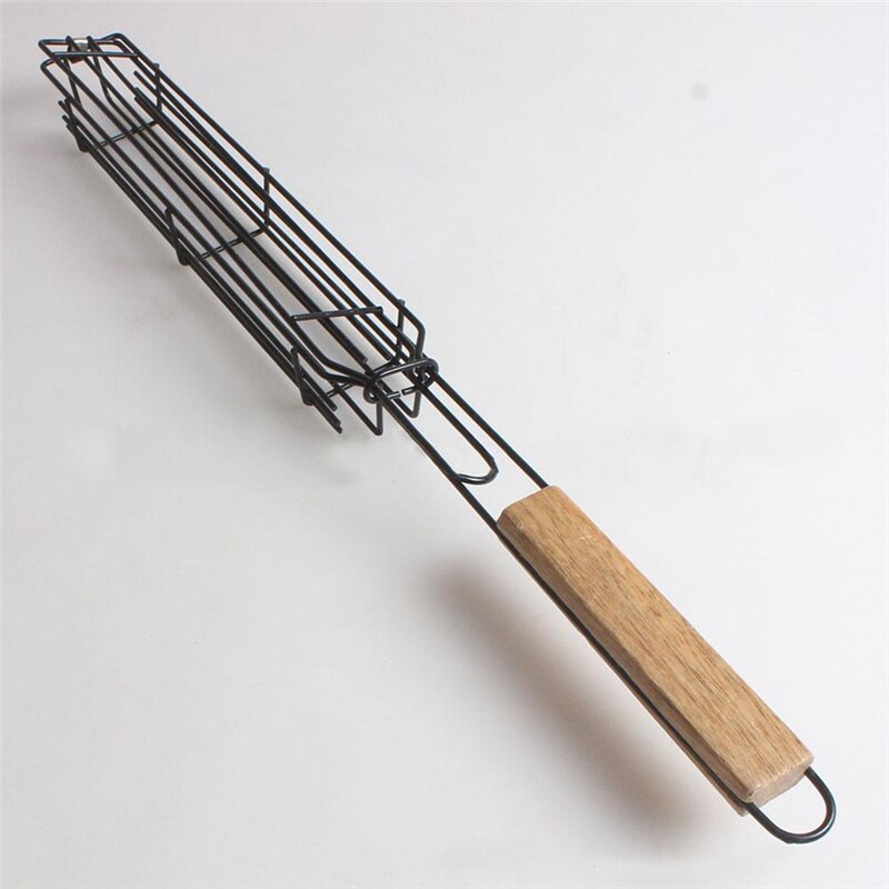 Malla de Metal para parrilla de barbacoa, mallas para barbacoa, malla de asador de pescado portátil, cesta para barbacoa, herramientas para barbacoa, accesorios de cocina