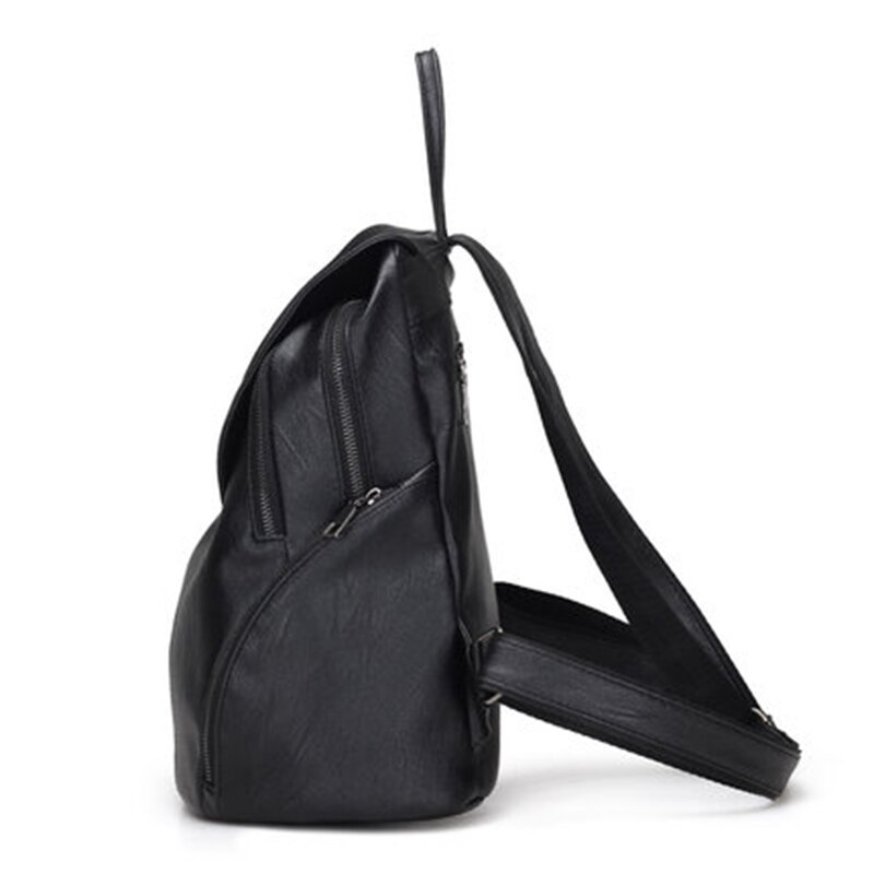 décontracté femmes sac à dos femme en cuir PU sacs à dos noir sac à dos sacs pour étudiants filles jeune dame voyage sac à dos