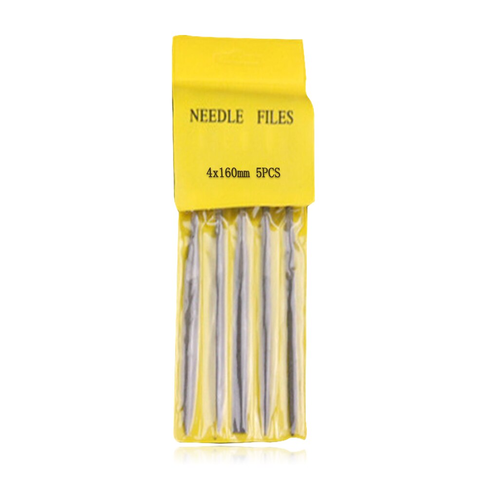 5Pcs Needle File Set For Jeweler Wood Carving Craft Metal Glass Stone 3 Sizes LS'D Tool: 3x140mm