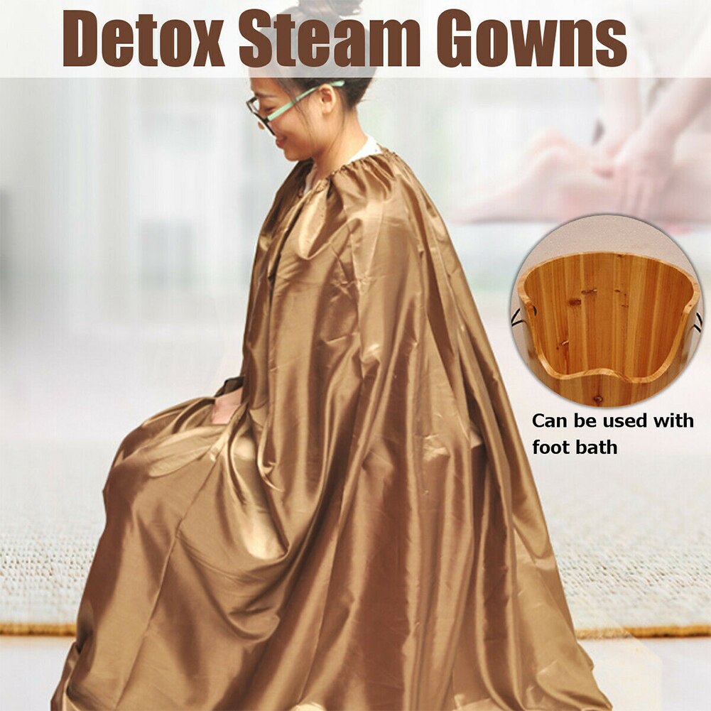 Herbs Spa Fumigation Bath Robe Full Body Home Detox Cloak Sauna Vaginal Yoni Steam Gown Sweating Tool Waterproof