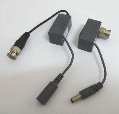 one pair of CCTV Camera Video Power Balun UTP Cable Transceiver suitable for DC12V CCTV system