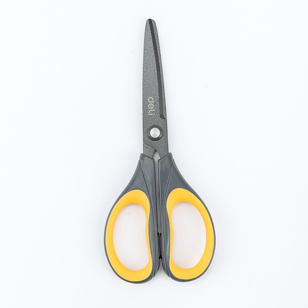 DELI Scissors E6055 Soft-touch Teflon Effortless 170mm 6-3/5 inch home office scissor hand craft scissors stationery