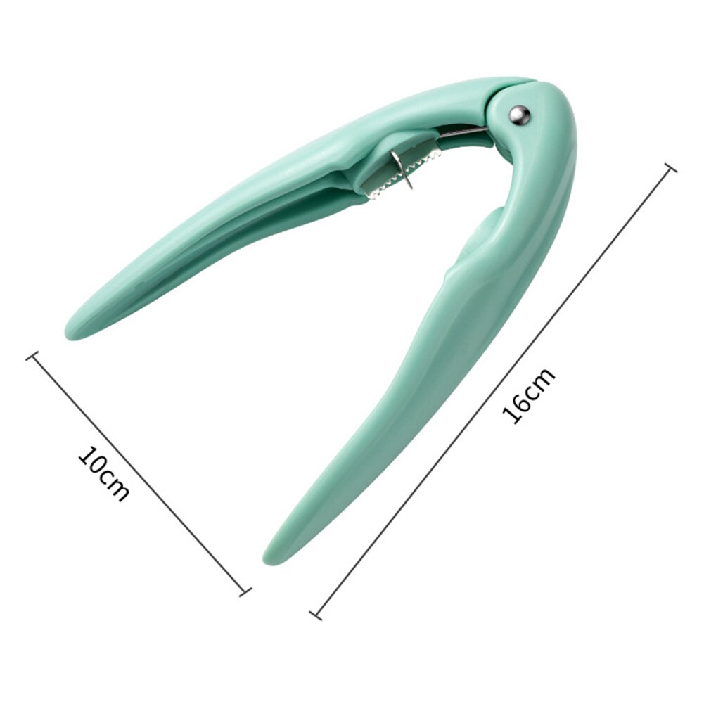 PP Chestnut Nuts Opener Clip Sheller Quick Nuts Stainless Steel Cracker Walnut Opening Tools Practical Gadgets: Green
