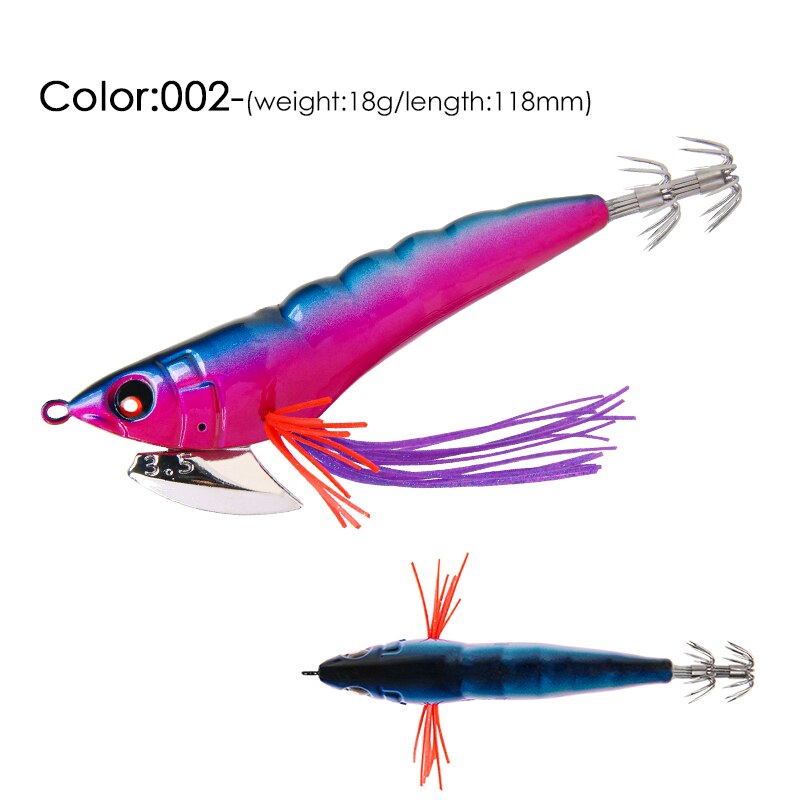 LETOYO 3.5 #18g Eging pesca adescare calamaro Jigging artificiale esca lancio calamaro gancio Jig per pesca in cavalla seppie attrezzatura per acqua salata totanare per seppia e calamari: 002