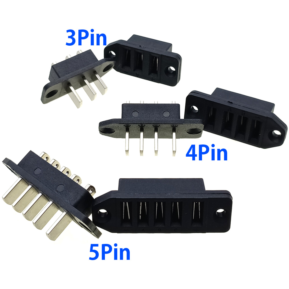 High Current Electric Car Power Connector 15A Power Connection Plug-in Battery 3Pin 4Pin 5Pin Male Female Sockets with ear