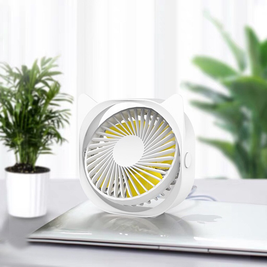 Usb Bureau Ventilator Kleine Persoonlijke Air Circulatiepomp Fan Draagbare Elektrische Tafel Desktop Fan Oplaadbare Reizen Fans Voor Camping Kantoor