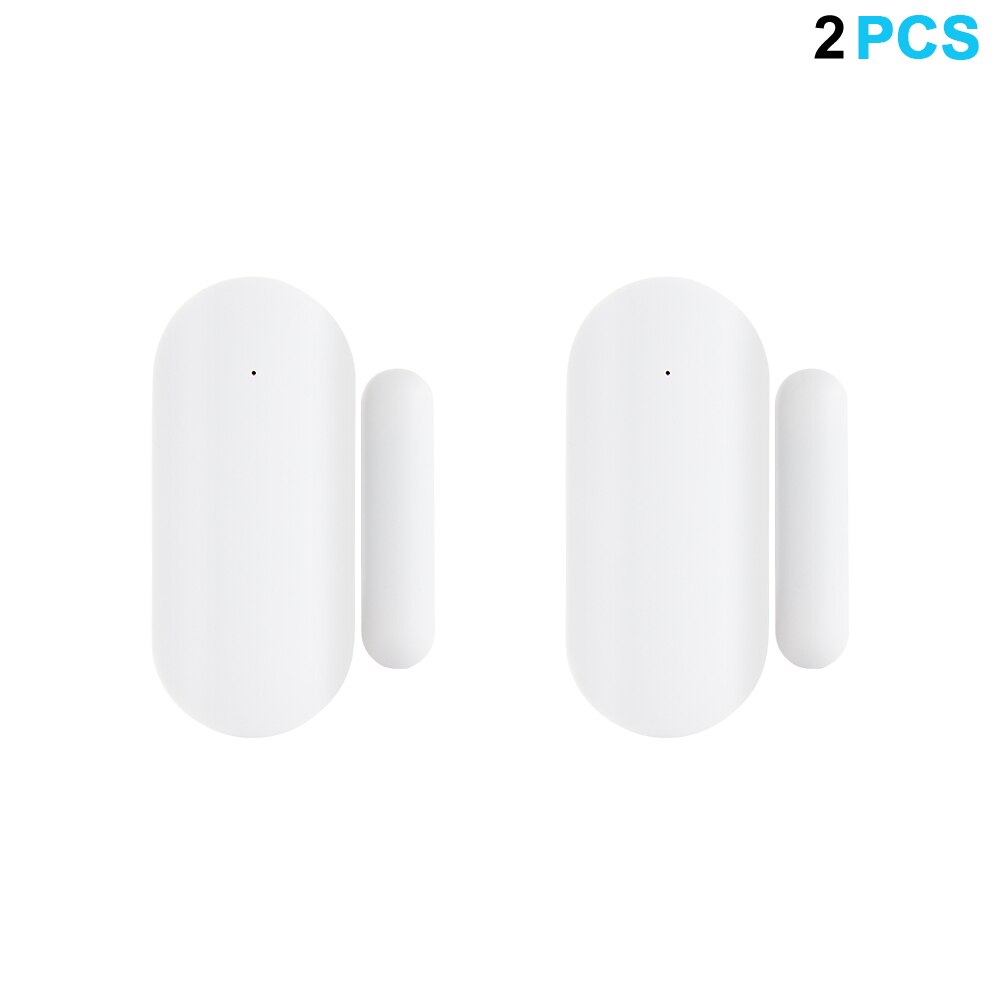 433MHz Door Window Alarm Sensor Wireless Magnetic Switch Contact Detector Signaling for Intruder Security Alarm System: 2 PCS