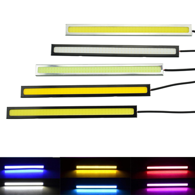 2 stks Waterdichte 17 cm COB DRL LED Parkeer LED DRL Dagrijverlichting Auto Lamp Voor Universal Auto lichtbron