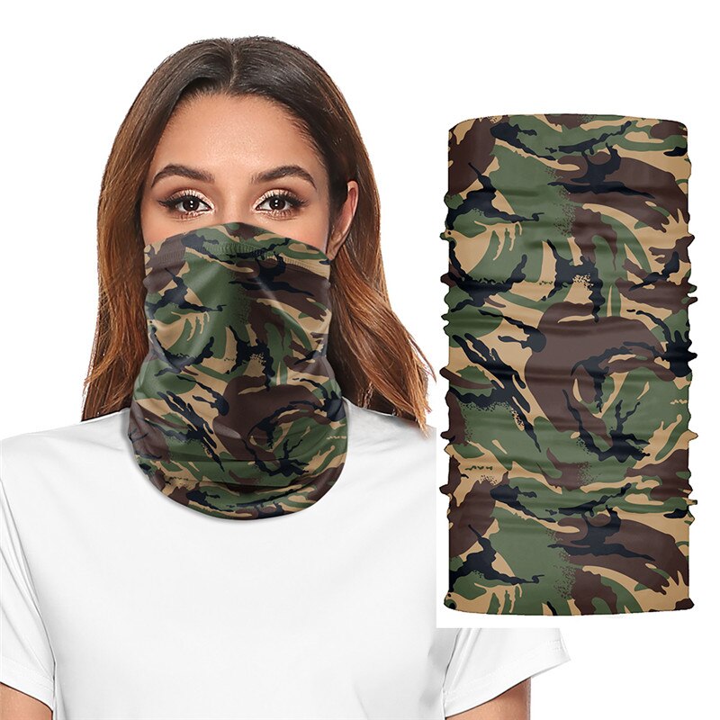NADANBAO-écharpe Mandala, cagoule à Camouflage, Tube varié, bandeau serre-tête couvre-tête de bicyclette, Snowboard, couverture faciale