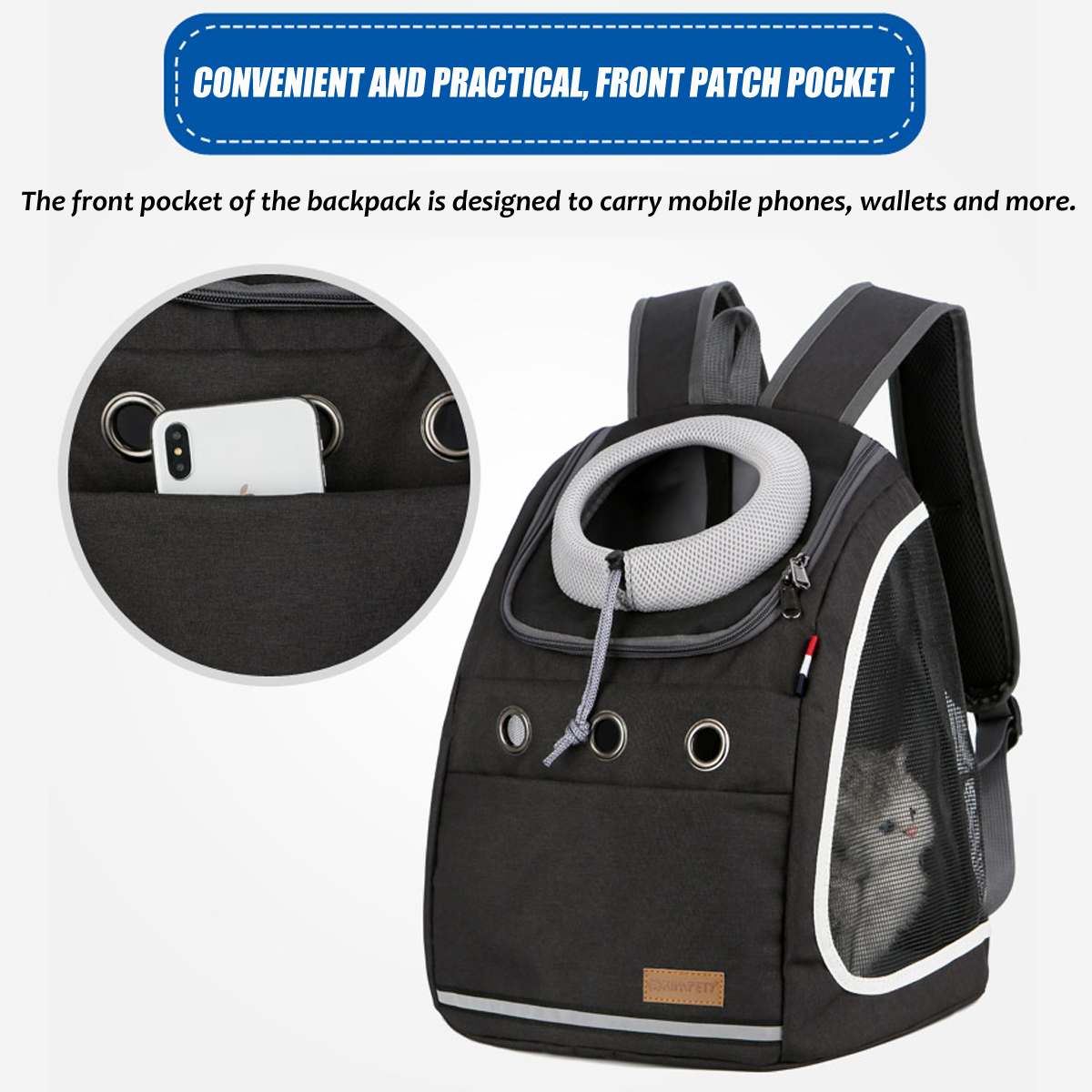 Haustier Träger Rucksack Hund Katze Ich bin Freien Reise Träger Packbag Tragbare Reißverschluss Gittergewebe Haustier Rucksack Haustier Tasche Katze Rucksack