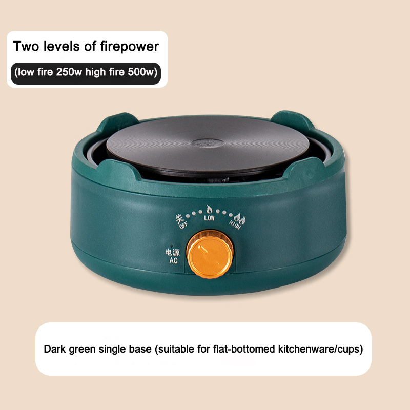 110V/220V Multifunctional Electric Pottery Stove Plate 500W Tea Brewer Water Boiler Coffee Moka Heating Furnace Stew Cooker: green / UK