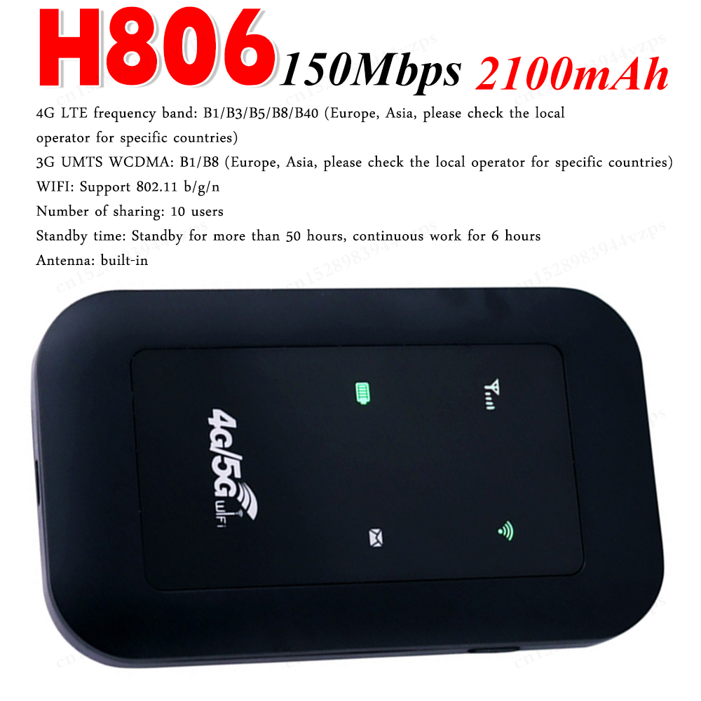 H806 4G LTE router wzmacniacz sygnału wzmacniacz Wi-Fi ekspander sieci Modem połączenie z Internetem router Wi-Fi 4G router kieszonkowy: Bundle1