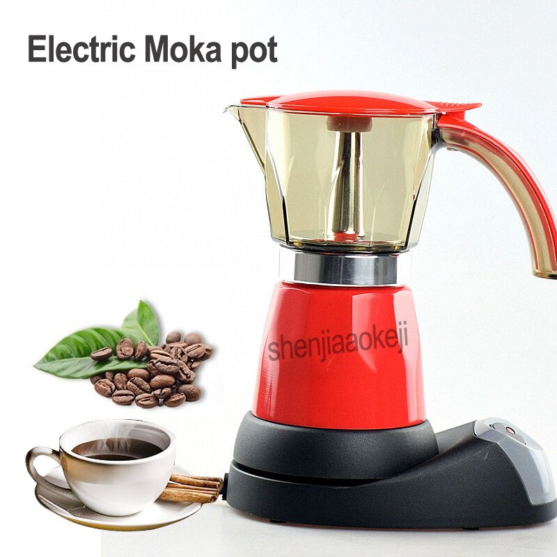 1pc Electrical Espresso Moka Pot Coffee Percolators Italian Mocha Maker Home Coffee pot for 6 people 220-240v 480w