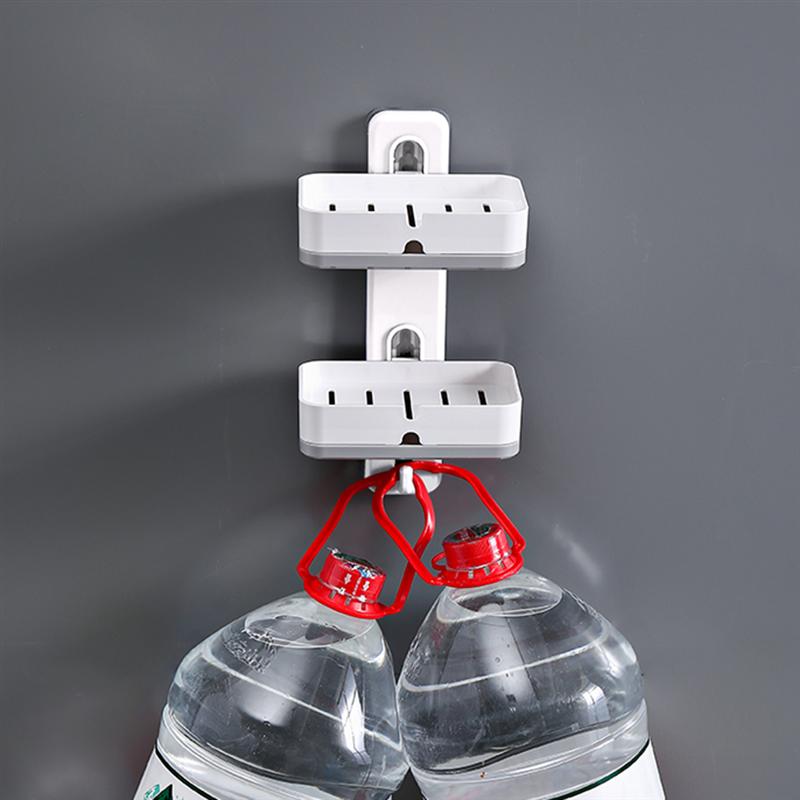 Porte-savon mural Double couche, support de rangement de salle de bains, ménage porte-savon étanche, accessoires de salle de bains