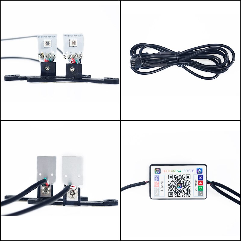 Auto LED Teufel Auge Dämon Bösen Augen DRL LED Bluetooth-kompatibel APP RGB 2,5 Scheinwerfer Motorrad Mini Projektor Objektiv zubehör