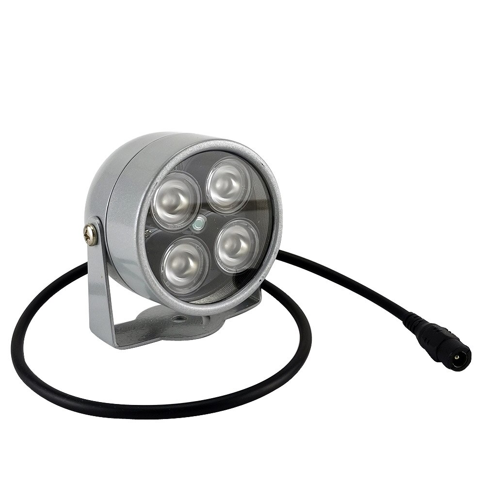 Mini cctv leds 4 array ir led illuminator light ir infrarød vandtæt nattesyn cctv fyld lys til cctv kamera ip kamera: Kun lysdioder