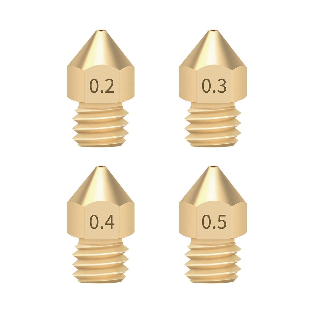 Boquilla para impresora 3D, accesorio de 0,4mm para CR-10, Ender 3, Anet A8, Creality CR-10, S4, S5, CR-10S, 5 uds.