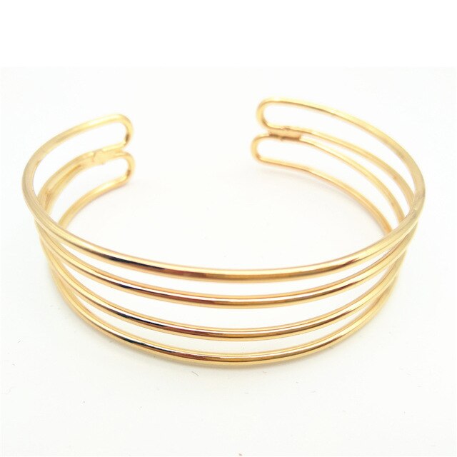 Cuff Bracelets For Women Brand Large Bohemia Boho Bangles Indian Girls Bracelets and Bangles Female Cute Ladies Jewelry: Champagne Gold