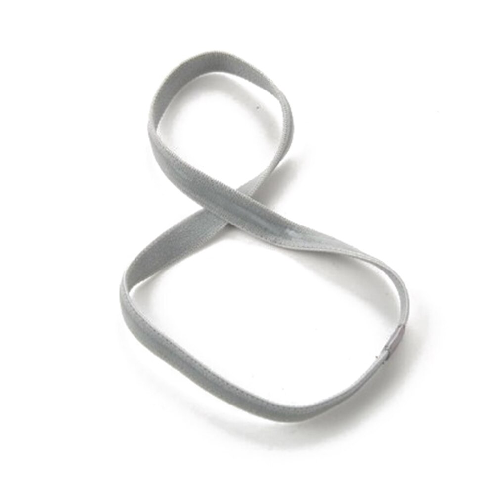 1 pz fasce per le donne calcio Yoga fasce per capelli puri antiscivolo gomma elastica sottile sport fascia uomo accessori per capelli copricapo: GRAY