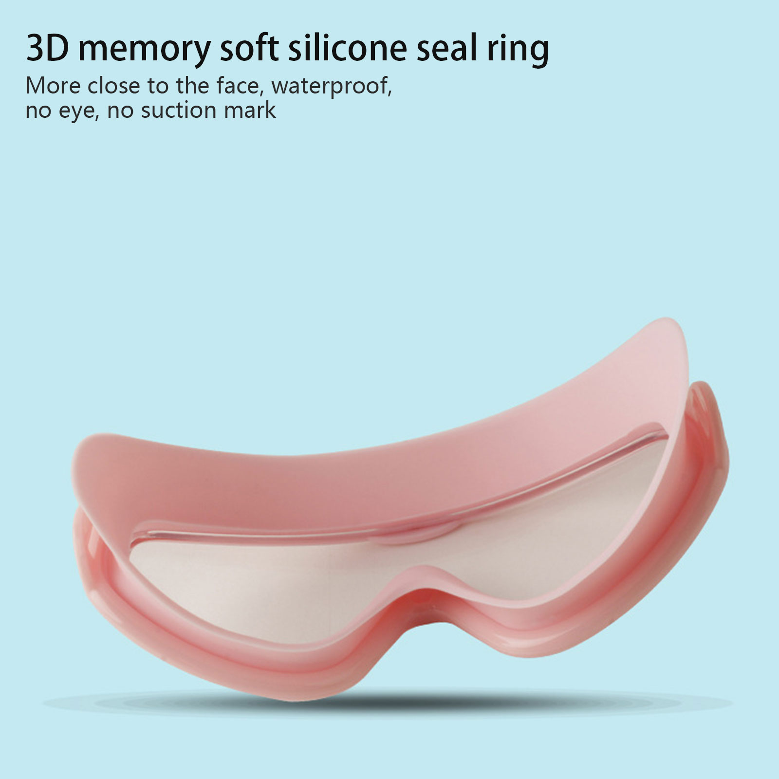 Children's Swimming Glasses Practical PC Lens Ultra-Wide View Antifog Silicone Mirror Goggles Adjustable Conjoined Earplugs