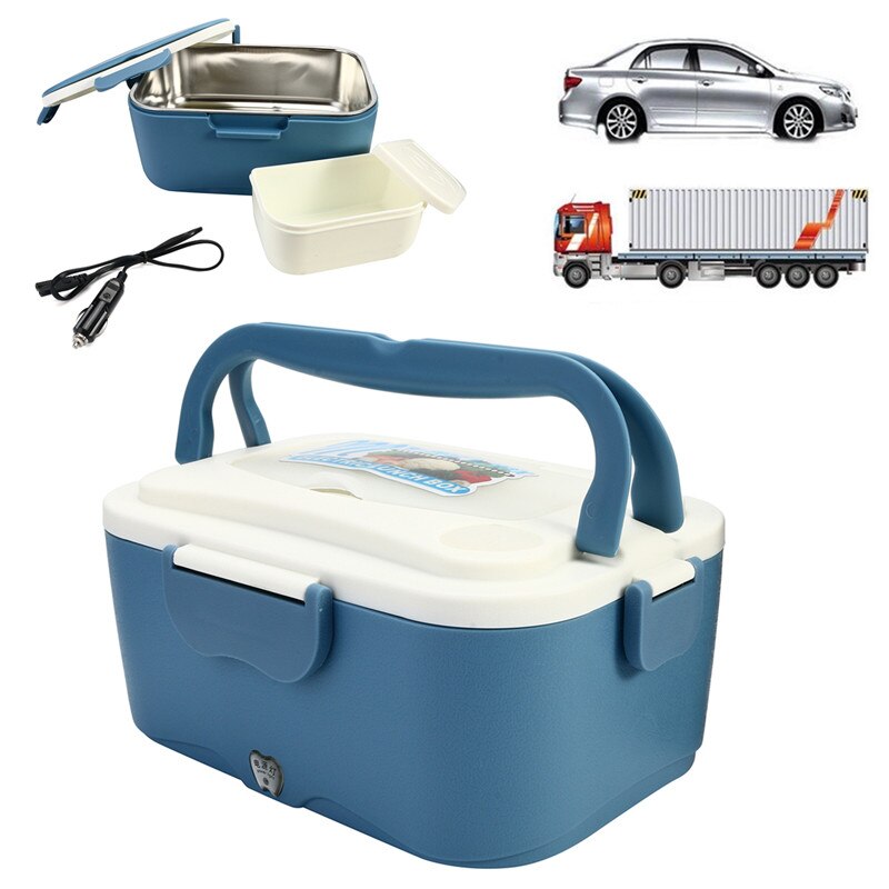 1.5L 12V/24V Car Electric Lunch Boxes Outdoor Traveling Meal Heater Truck Lunchbox Food Storage Container Box Dinnerware