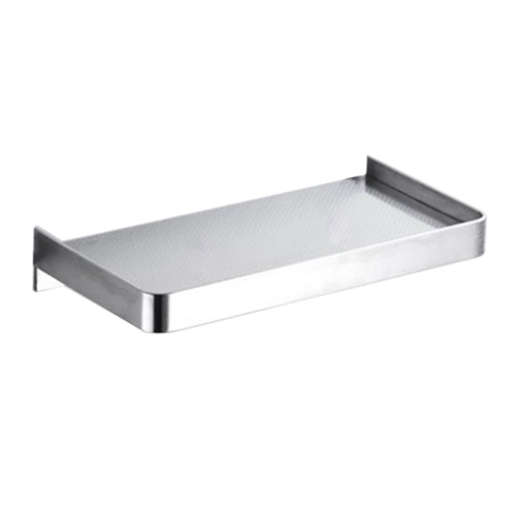 Aan de muur te bevestigen, roestvrij staal, zwarte borstel, badkamerplank met schroeven, toilet, grote opbergruimte, etagère