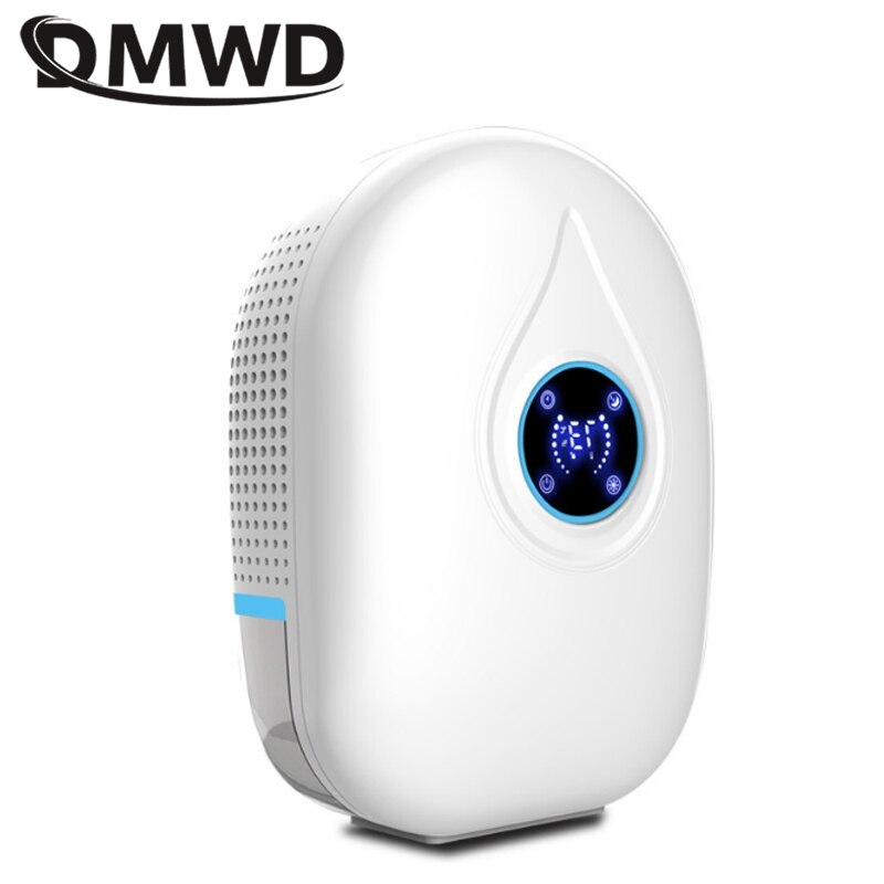 DMWD 500ML Household Mini Dehumidifier Air Dryer With Remote Control Basement Moisture Absorber For Bedroom LED Display 100-240V