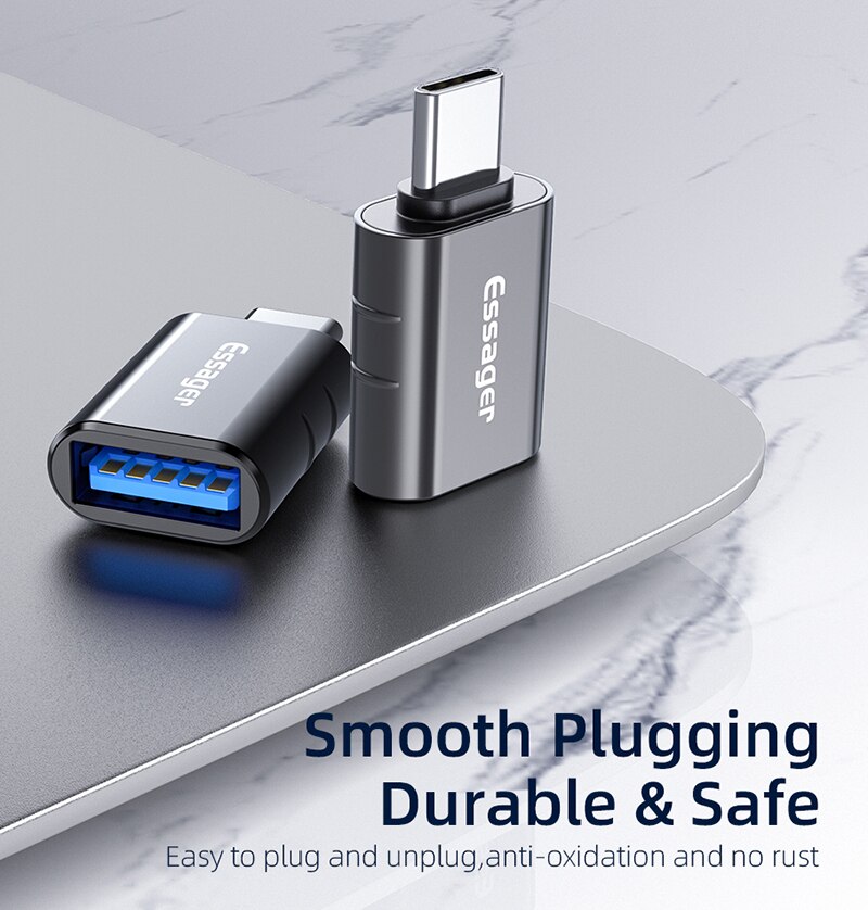 3Types USB 3.0 2.0 Type C adaptateur OTG vers USB C convertisseur mâle pour Samsung Xiaomi USB-C connecteur femelle accessoires de téléphone